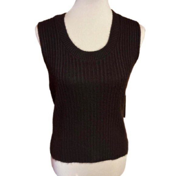 Vintage 70s brown sweater vest - Picture 1 of 8